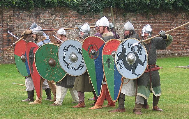 A Saxon Shield Wall © essentially-england.com