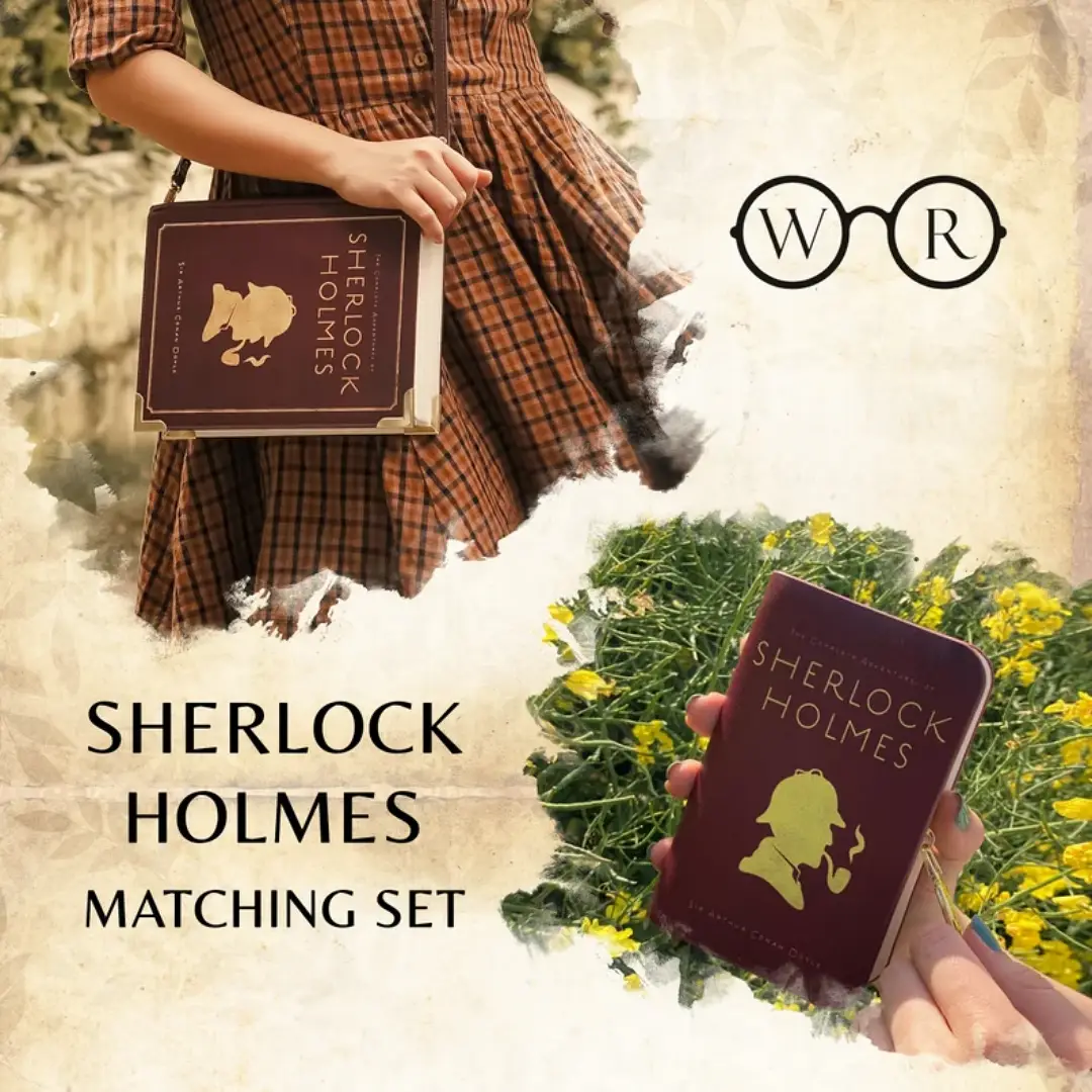 Sherlock Holmes Matching Bag Set © WellReadCompany  | etsy.com
