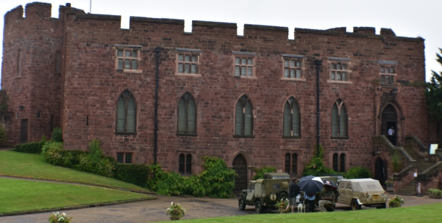 Shrewsbury Castle guards the landward entrance into town and now houses the regimental museum &copy; essentially-england.com
