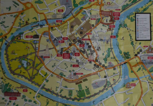 Shrewsbury Town Map &copy; essentially-england.com