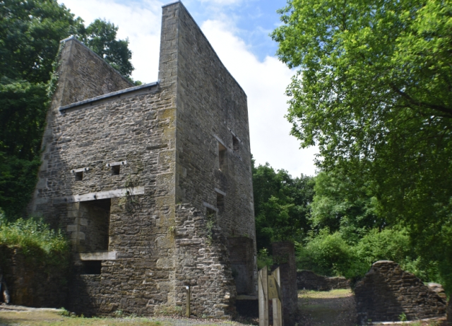 steam winding house dating from 1870 at snailbeach mine in shropshire