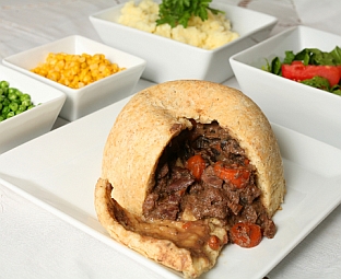 Steamed steak and kidney pudding © Paul Cowan| Dreamstime.com