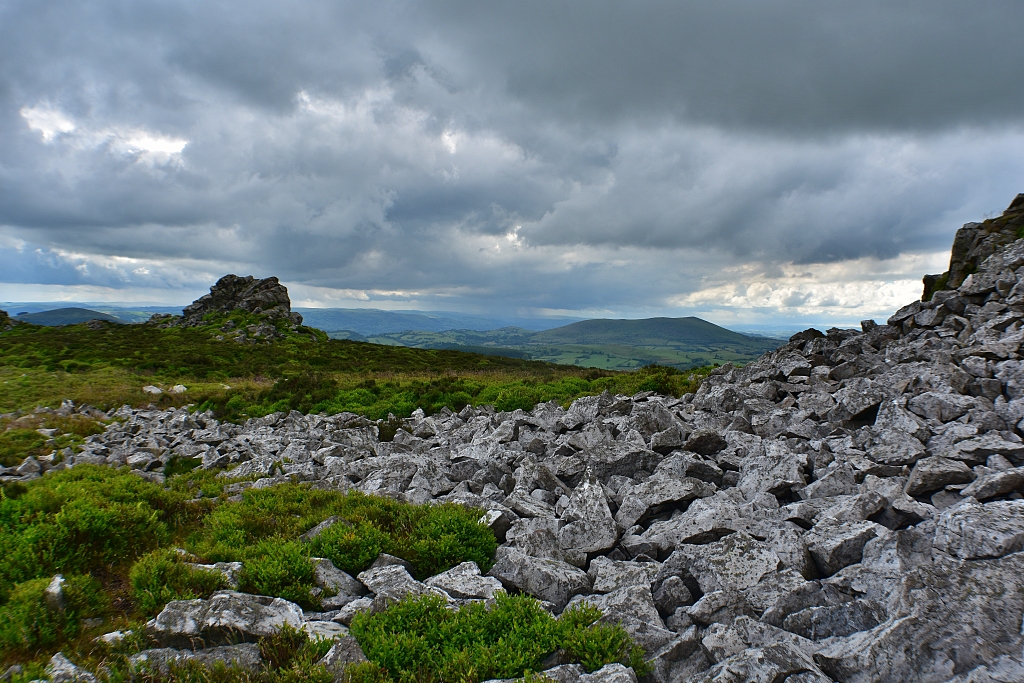 Angry Clouds Forming over Stiperstones Ridge