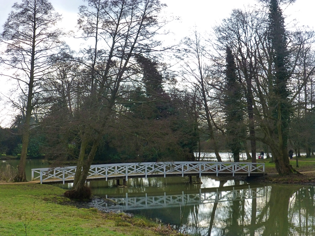 The Wooden Bridge in Stowe Gardens