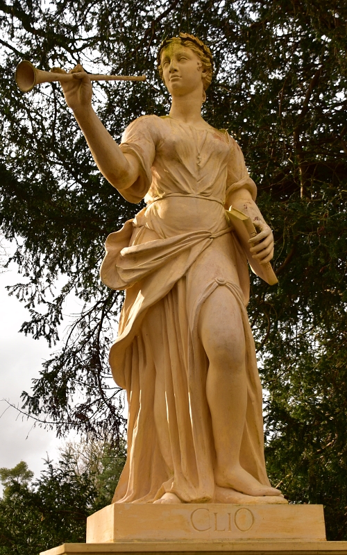 Clio Statue Beside the Doric Arch in Stowe Gardens