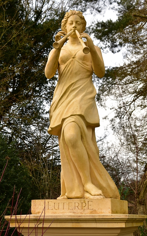 Euterpe Statue Beside the Doric Arch in Stowe Gardens