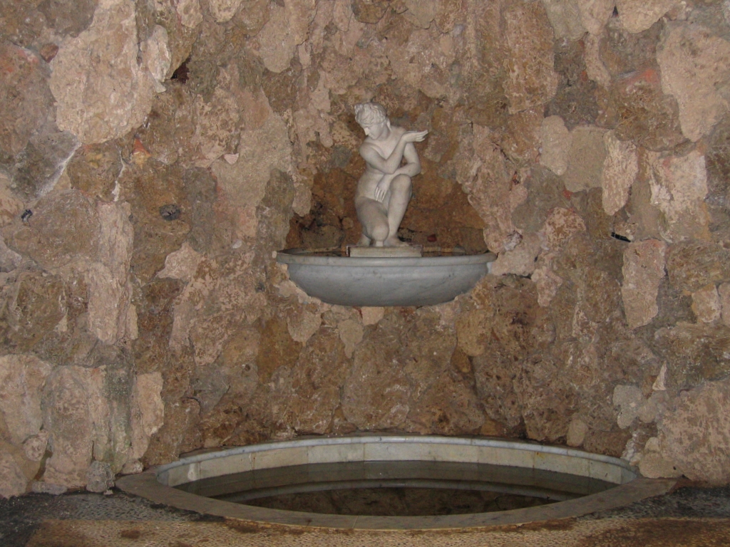 Inside the Grotto at Stowe Gardens