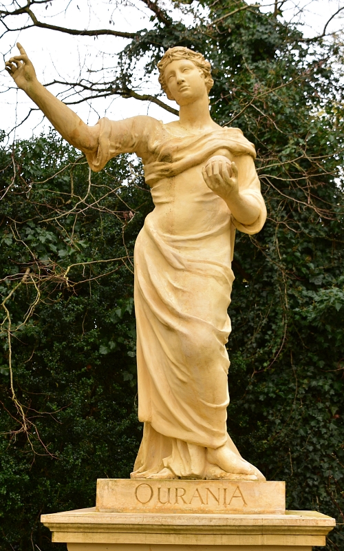 Ourania Statue Beside the Doric Arch in Stowe Gardens