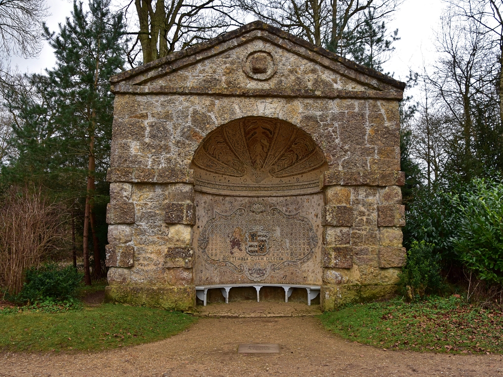 The Pebble Alcove in Stowe Gardens