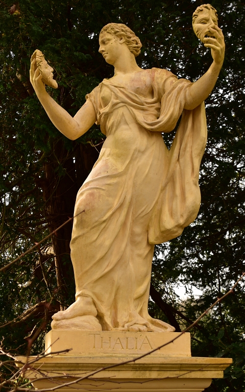 Thalia Statue Beside the Doric Arch in Stowe Gardens