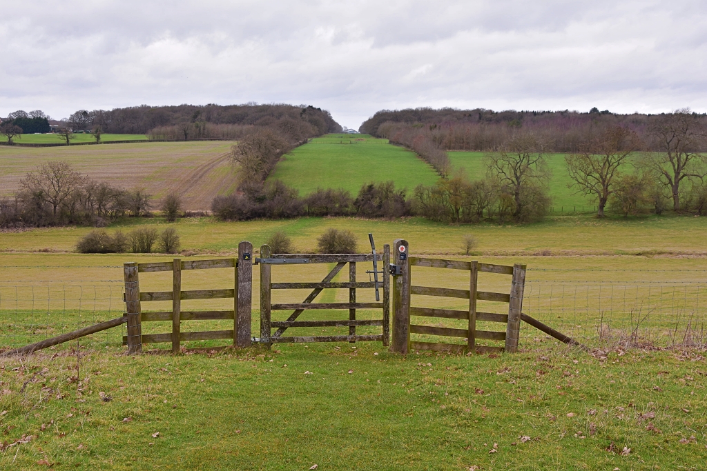 The Footpath Down to the Stream in Stowe Parkland © essentially-england.com