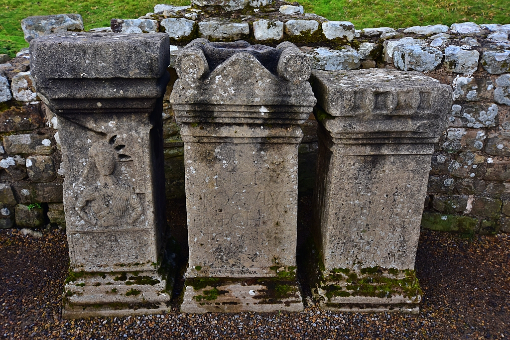 Copies of the Three Altars Found in the Temple of Mithras © essentially-england.com