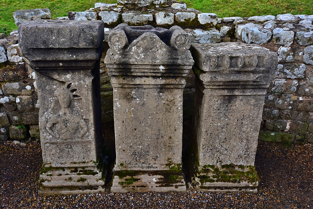 Copies of the Three Altars Found in the Temple of Mithras