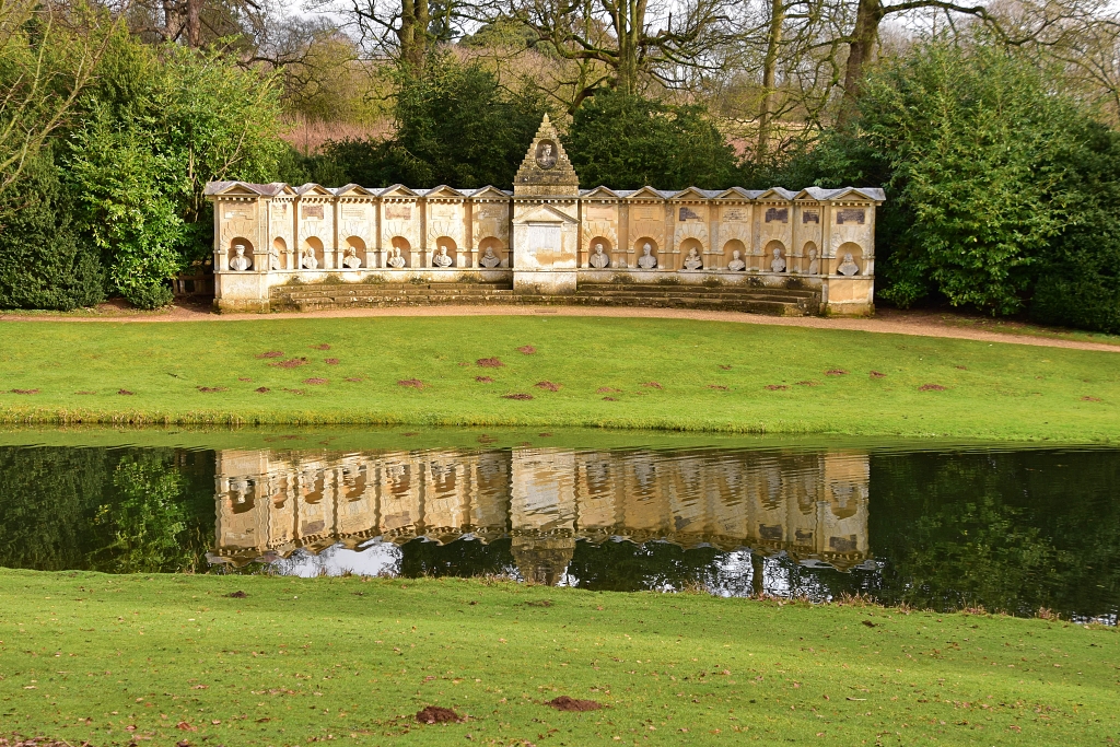 The Temple of British Worthies in Stowe Gardens © essentially-england.com