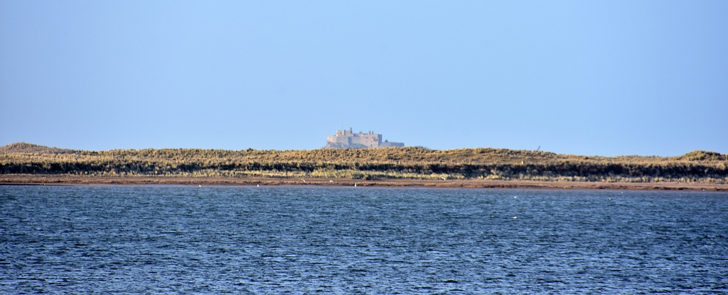 Far Reaching View of Lindisfarne Castle from Budle Area