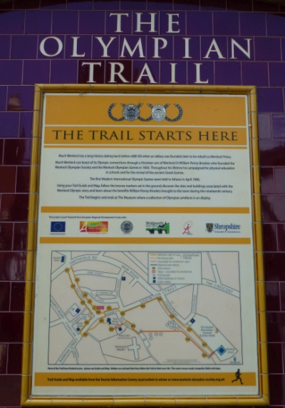 Map of the Olympic Trail © essentially-england.com