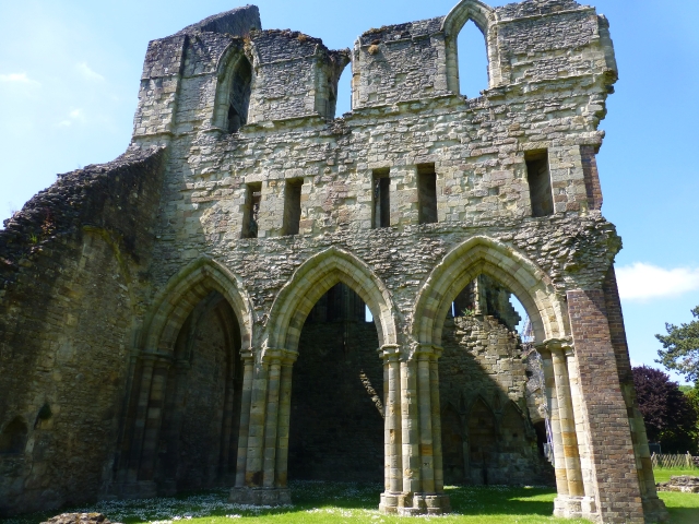 the south transept of wenlock priory church in shropshire