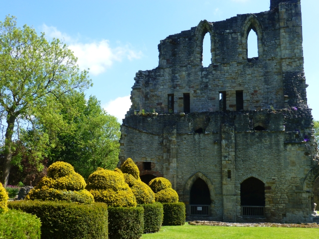 a view of wenlock priory library taken from the cloister