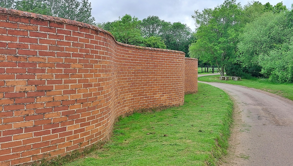 The Wonky Wall in Winwick © essentially-england.com