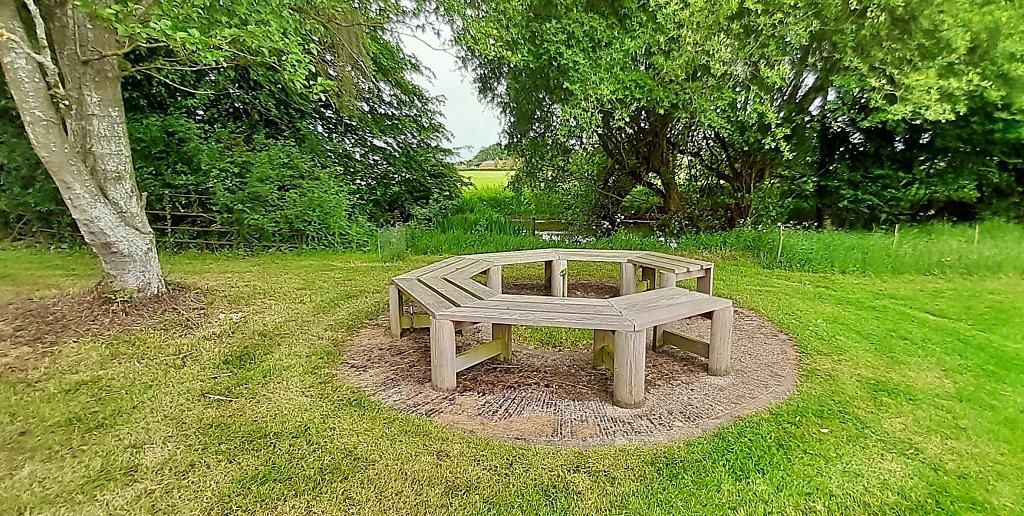Picnic Spot or Resting Place near the Parking Site in Winwick © essentially-england.com