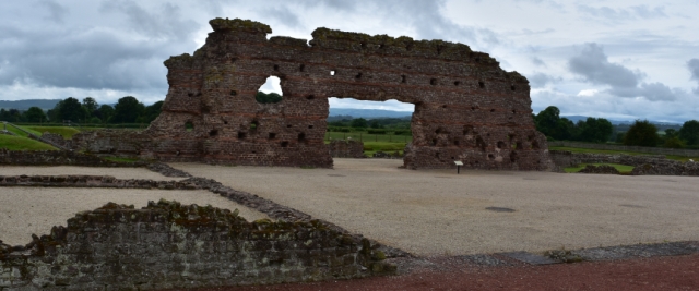the tallest remaining roman wall in england at the amazing wroxeter roman city in shropshire