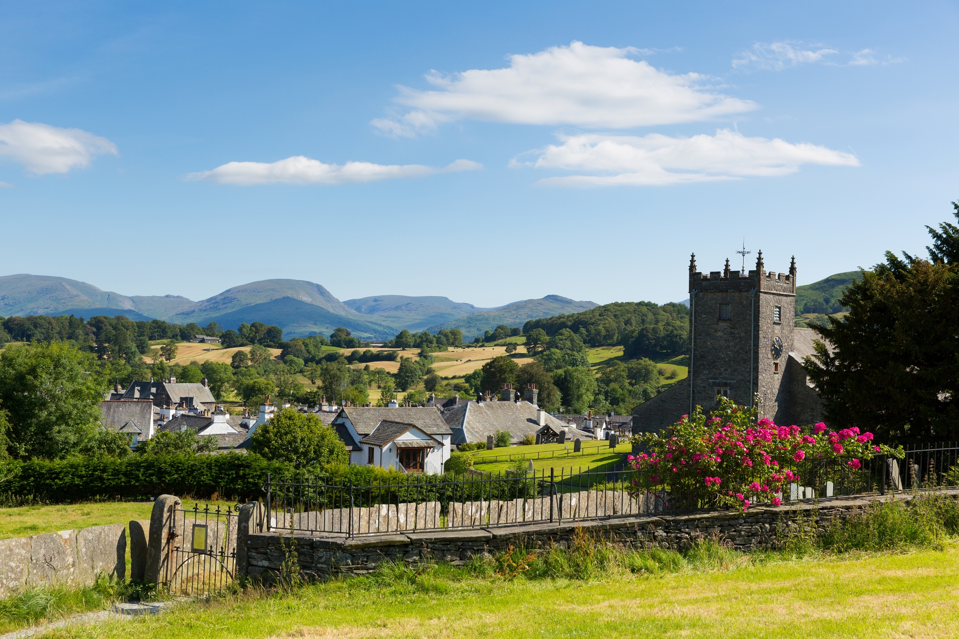 Hawkshead Village in the Lake District