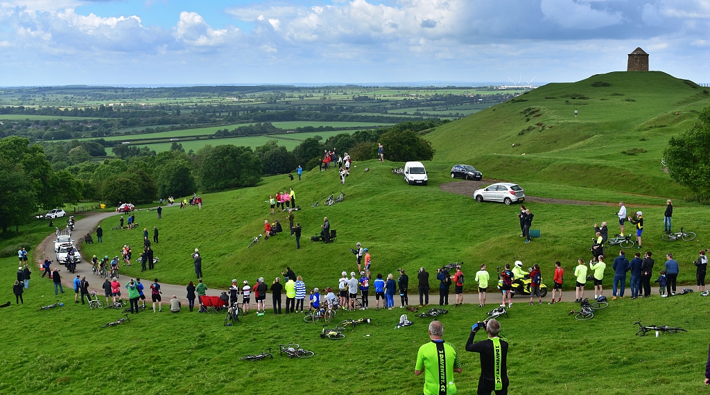 The 2017 Womens Tour of Britain Climbs in the Burton Dassett Hills Country Park