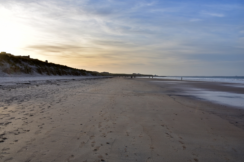 Bamburgh Beach in the Late Afternoon