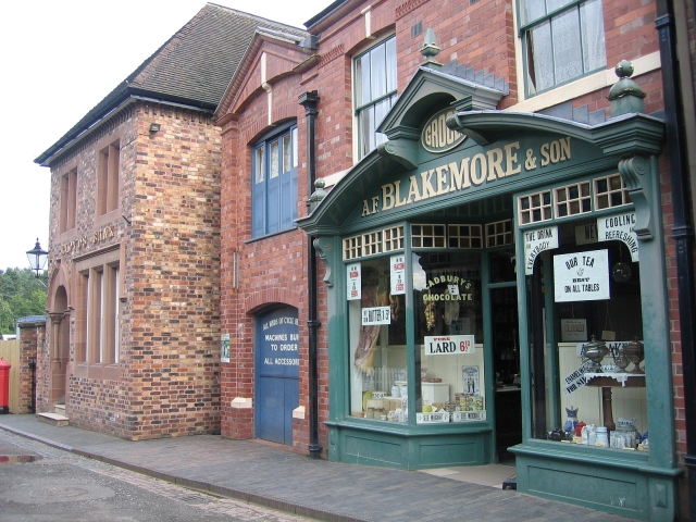 Llyods Bank, Cycle Shop, and Grocer © essentially-england.com