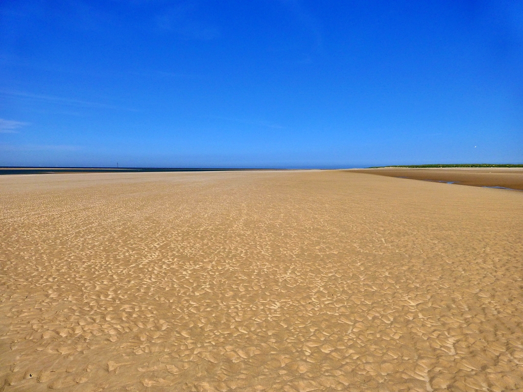 Big Blue Sky and Golden Sand at Blakeney Point
