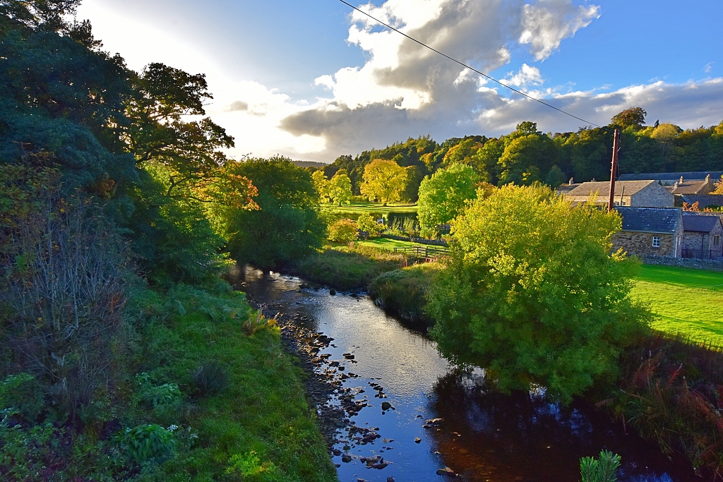 The River Derwent Flowing Through Blanchland  © essentially-england.com