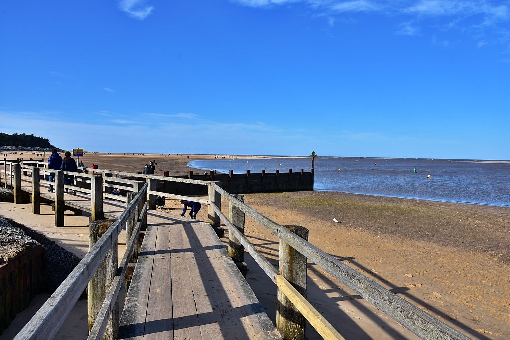 Boardwalk onto Wells Beach © essentially-england.com