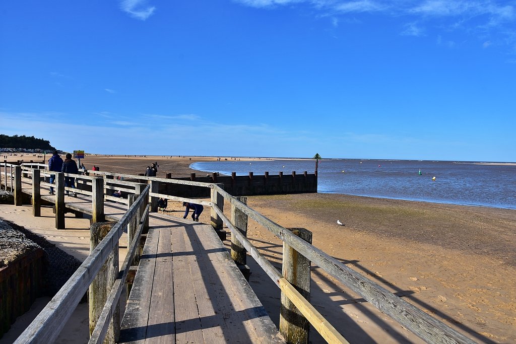 Boardwalk onto Wells Beach