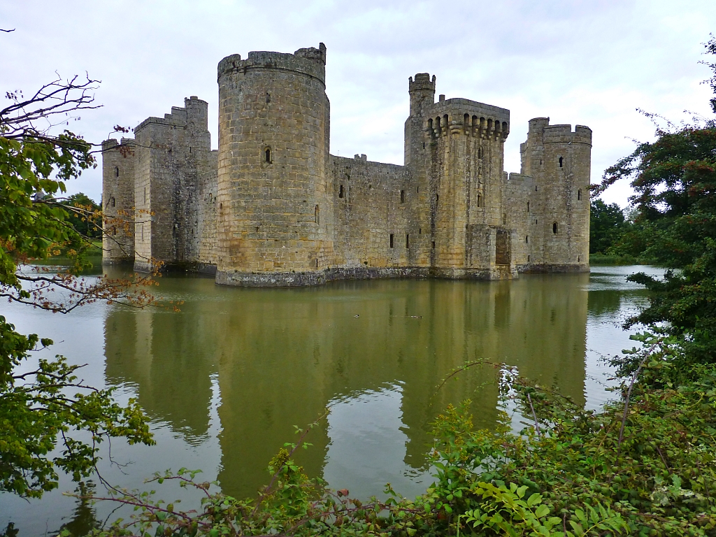Reflections in the Moat of Bodiam Castle in East Sussex