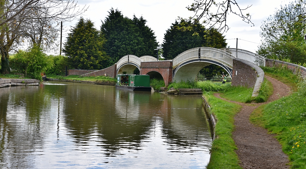 The Two Iron Bridges at the Junction Between the Oxford and Grand Union Canals © essentially-england.com