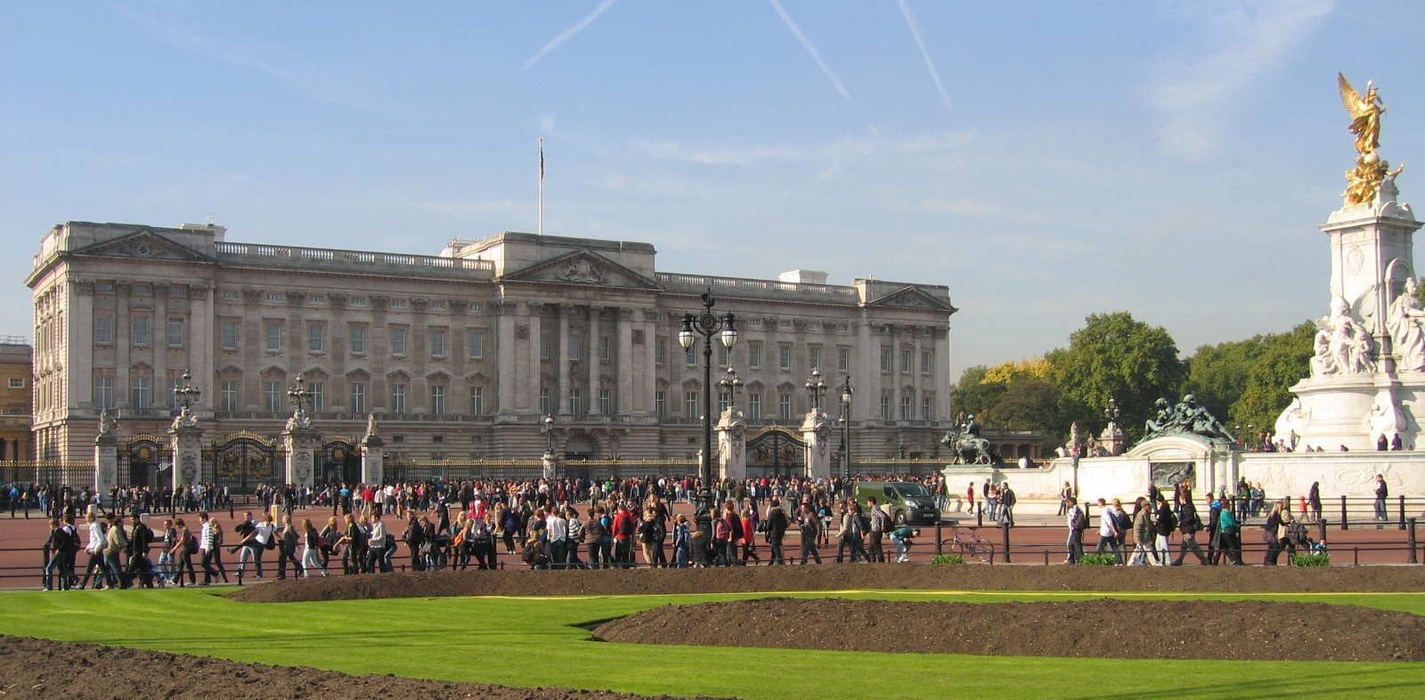 Buckingham Palace and the Victoria Memorial