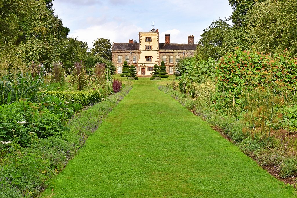 View of Canons Ashby House from the Lion Gates