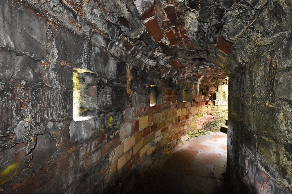 Inside the Half-Moon Battery at Carlisle Castle