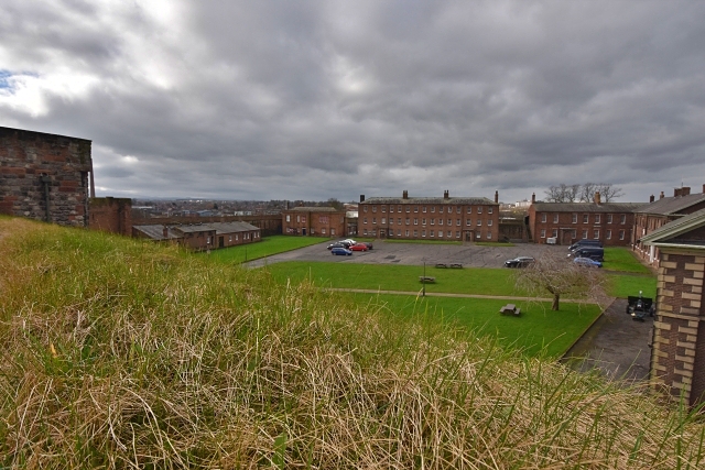 View Over the Parade Ground from the Inner Ward Walkway © essentially-england.com