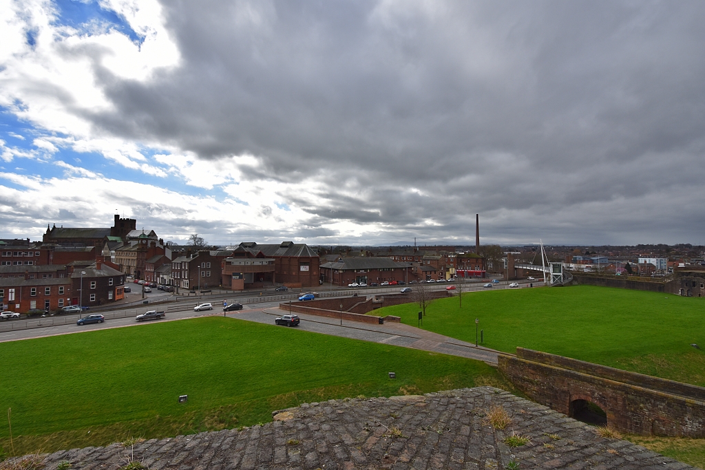 View Over Carlisle from the Inner Ward Walkway