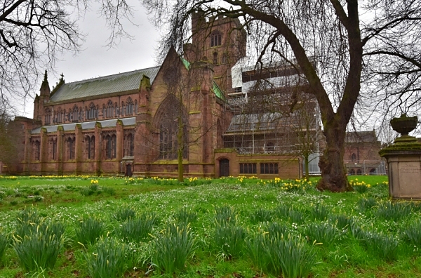 Carlisle Cathedral in Springtime