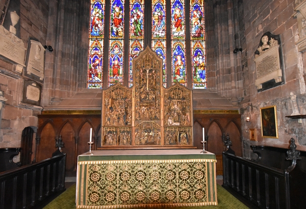 The St. Wilfred's Chapel and Altar with The Brougham Triptych &copy; essentially-england.com