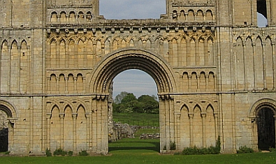Decorated doorway at Castle Acre Priory Church