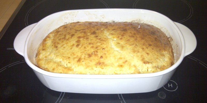 Cheese Pudding Hot from the Oven | &copy; essentially-england.com