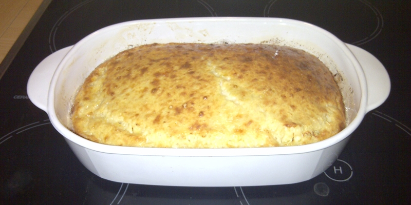 Cheese Pudding Hot from the Oven © essentially-england.com