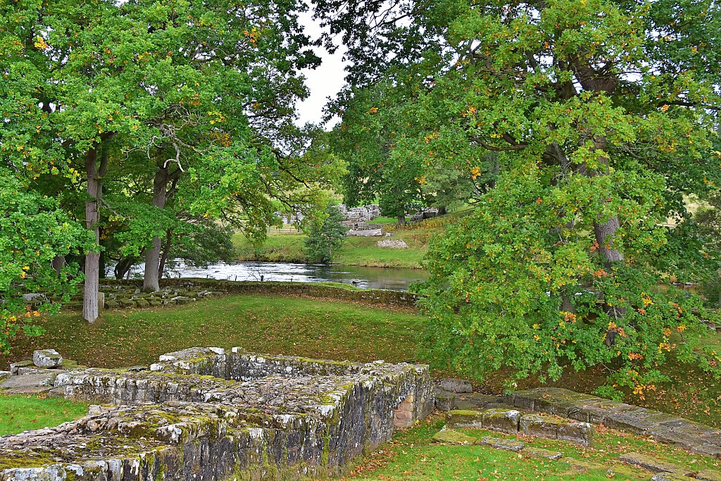 View Across North Tyne River to Chesters Roman Fort