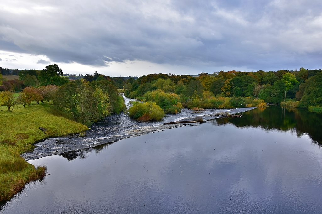 View of the North Tyne River from Chollerford Bridge