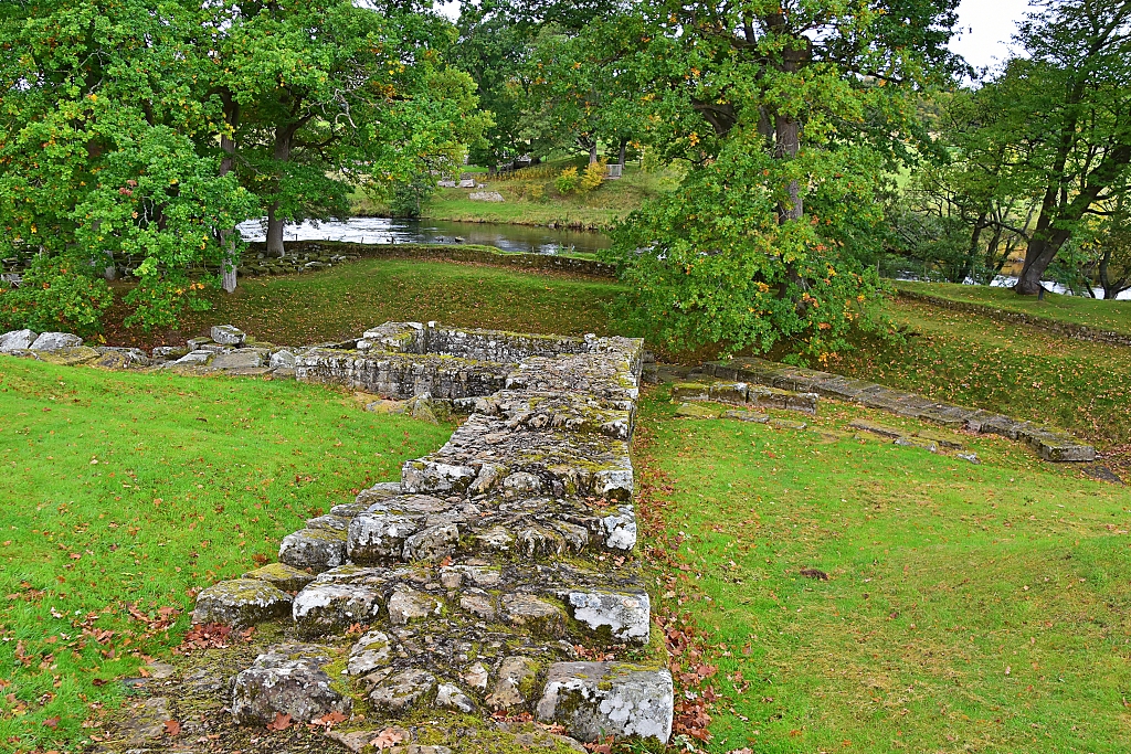 Hadrian's Wall at Chesters Roman Bridge