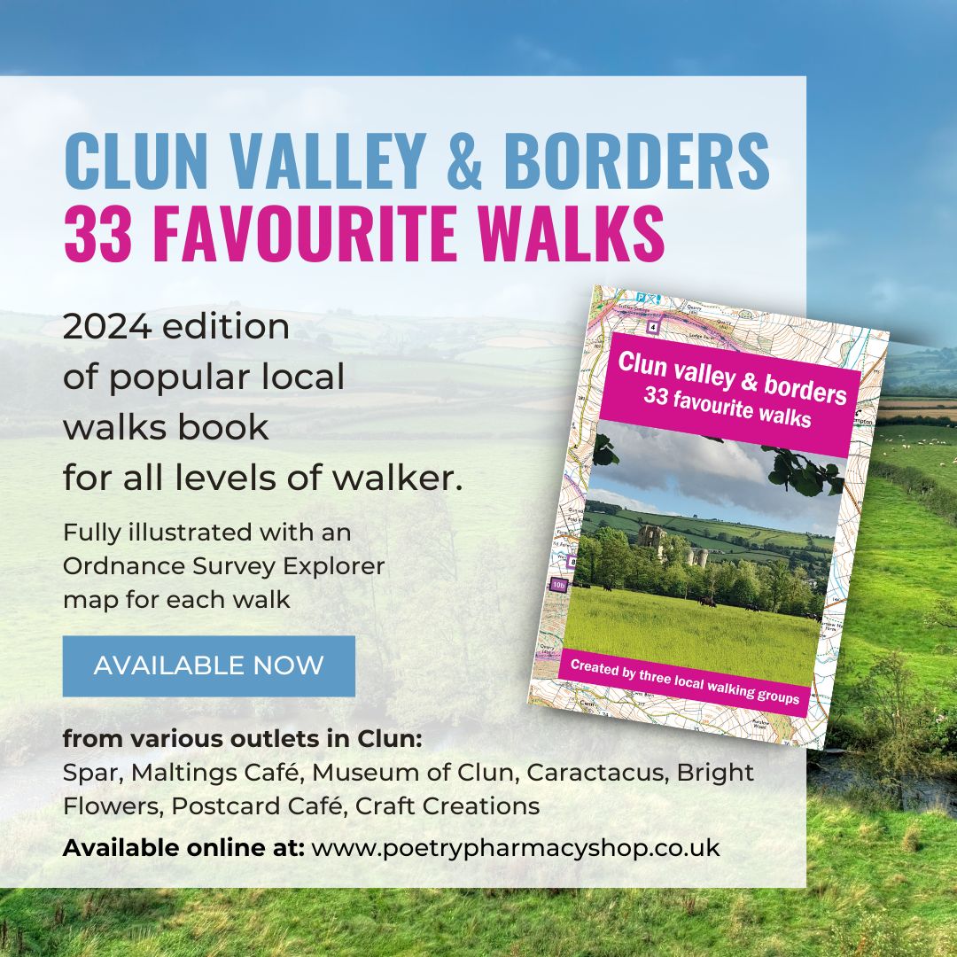 Clun Valley & Borders Walking Book. Image Courtesy of Christina Anderson, Clun Walking Group