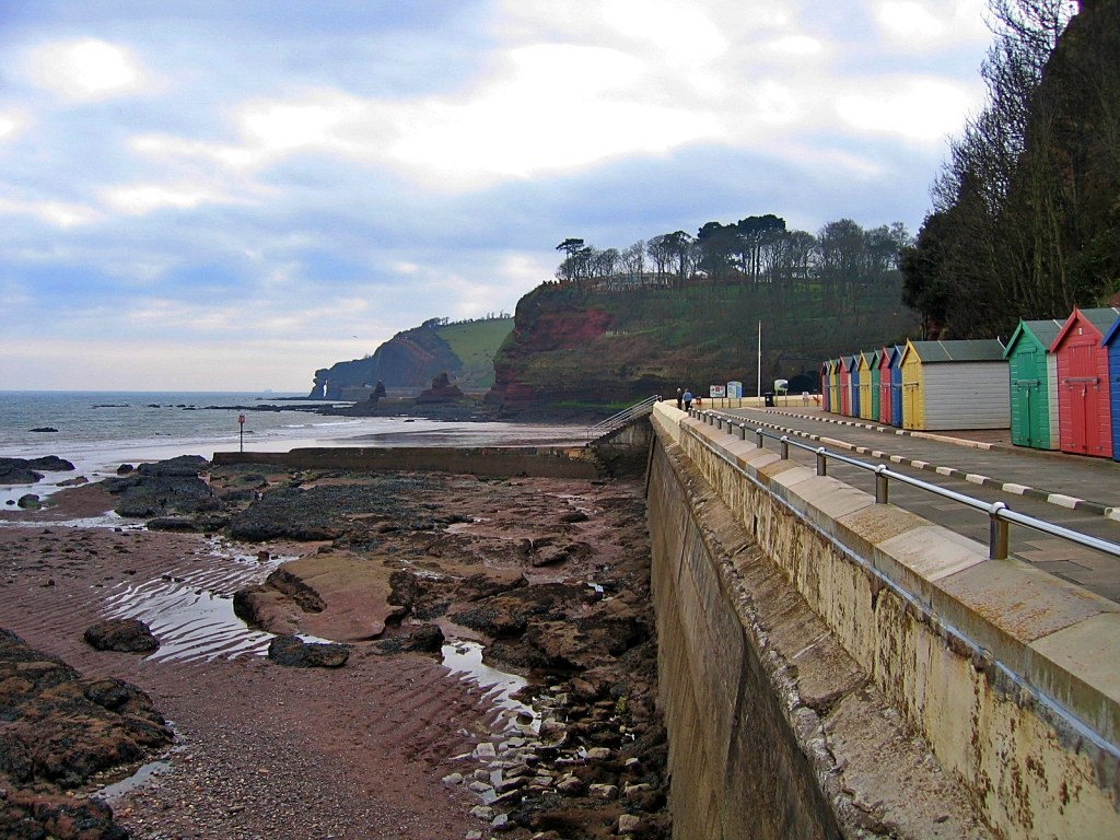 Dawlish Beach Huts near Coryton Cove